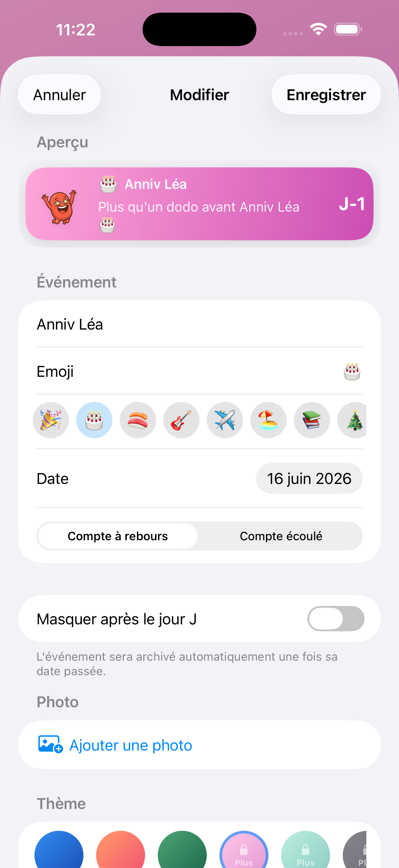 Event editor